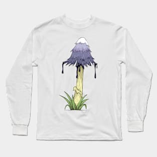 Inkcap mushroom shaggy mane Long Sleeve T-Shirt